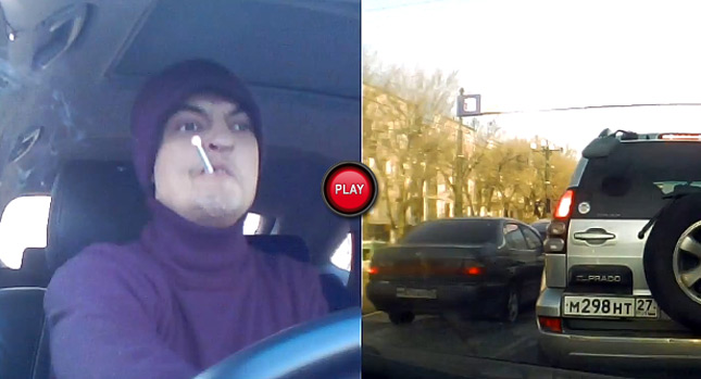  Cool Smoker Cruisin' in his Ride gets an Unexpected Wakeup Call