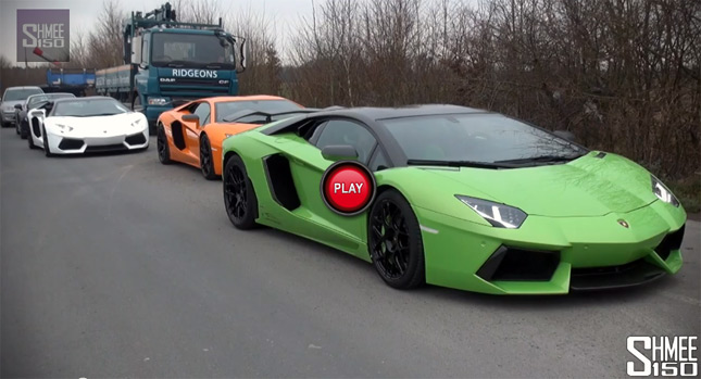  The Real Italian Job with Three Tuned Lamborghini Aventadors