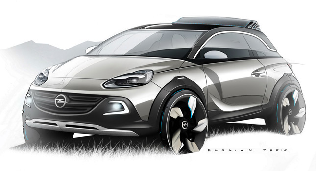  New Opel Adam Rocks is a Faux-Crossover Flavored Concept with a Retractable Roof