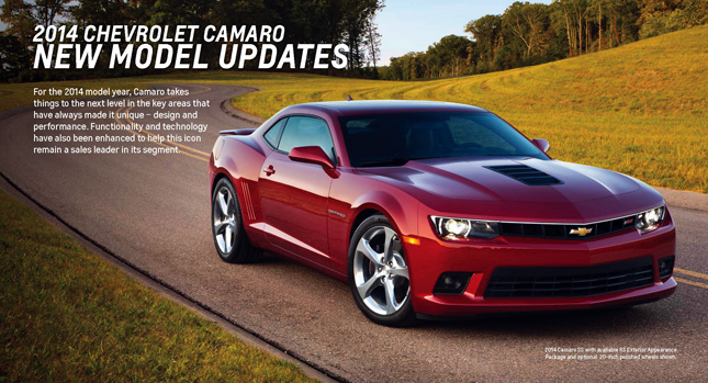 2023 Camaro Brochure 2014 Chevrolet Camaro Dealer Brochure Lists Changes Numbers And Other Details Carscoops