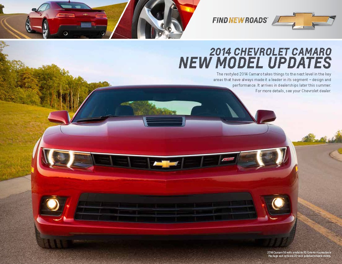 2014 Chevrolet Camaro Dealer Brochure Lists Changes, Numbers and Other  Details | Carscoops