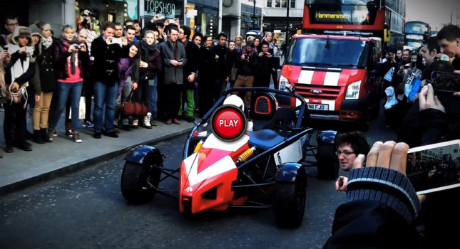  Racing Ariel Atom Makes Quick Pit Stop in Central London