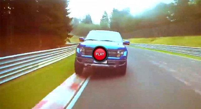  Watch Tanner Foust Run a Ford F-150 SVT Raptor Around the Nürburgring