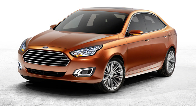  Ford Revives Escort Name with New Concept Sedan in Shanghai [w/Video]