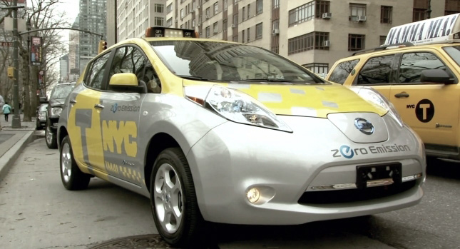  Nissan Adds Leaf to Fleet of EV New York Taxis [w/Video]