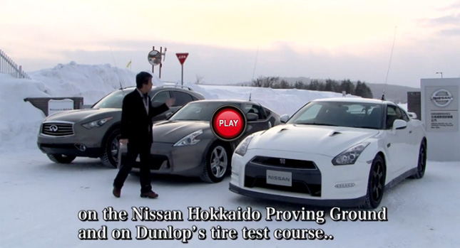 2013 Nissan GT-R Hits The Powder [VIDEO]