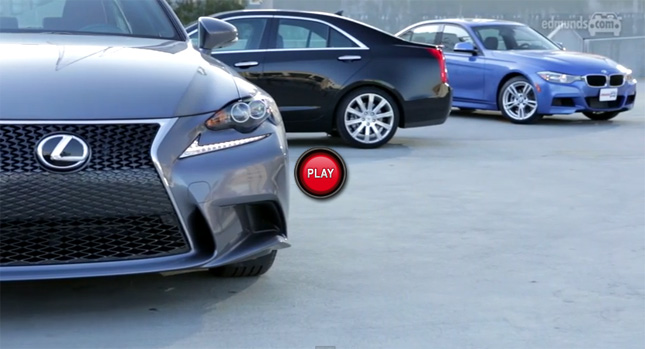  New Lexus IS 250 Falls Short in Edmunds's Comparo with BMW 328i and Cadillac ATS 2.0