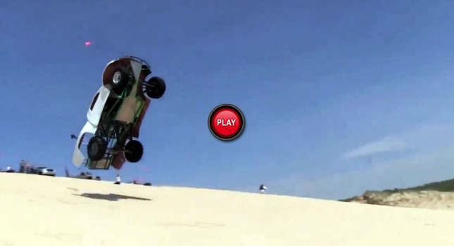  Trophy Truck Almost Snaps in Two After Jump Goes Wrong