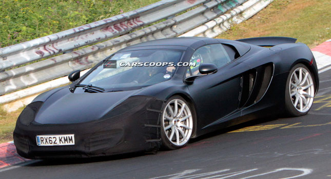  Spy Shots: McLaren Continues Development of MP4-12C with Facelift Model