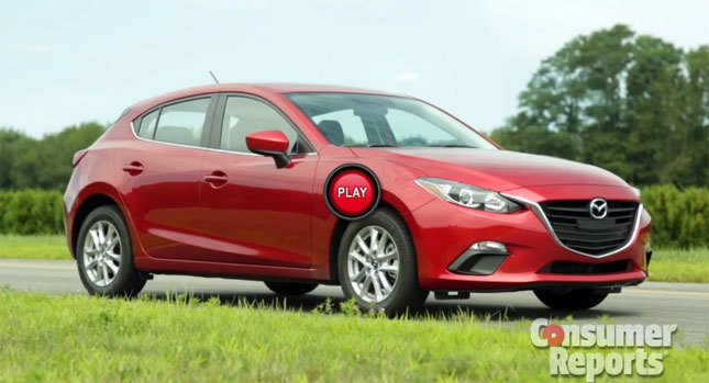  New 2014 Mazda3 Gets Positive Nod from Consumer Reports