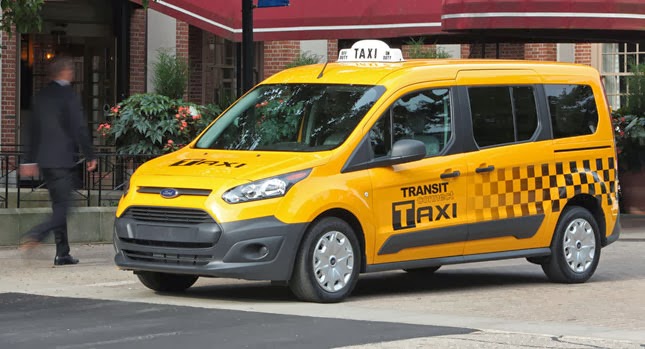  Ford Shows All-New 2014 Transit Connect Taxi with CNG/LPG Capability