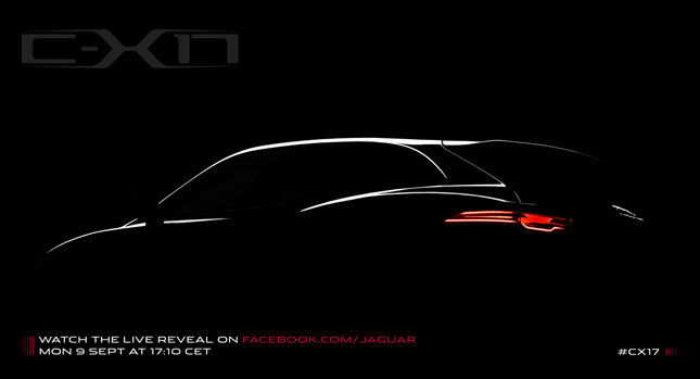  Jaguar Teases Frankfurt-Bound C-X17 Concept, Will Preview Brand’s First Crossover