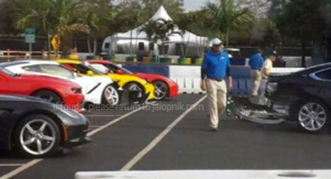  2014 Chevy Impala Test Driver Smashes Into Two 2014 Corvettes!