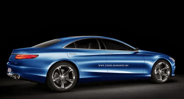  Mercedes S-Class Coupe Rendered in Production Trim and as a SLC Four-Door Coupe