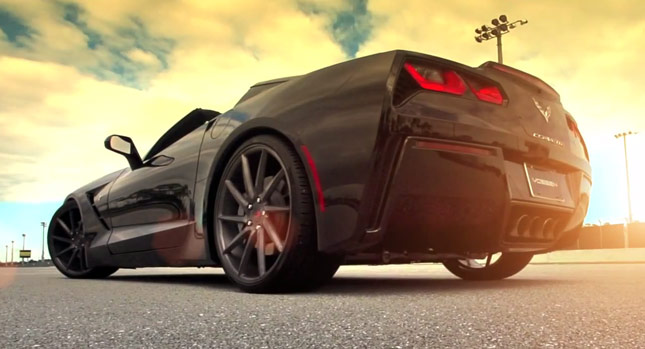  Vossen Gets Creative with Video Showcasing 2014 Corvette C7 Wearing New Rims