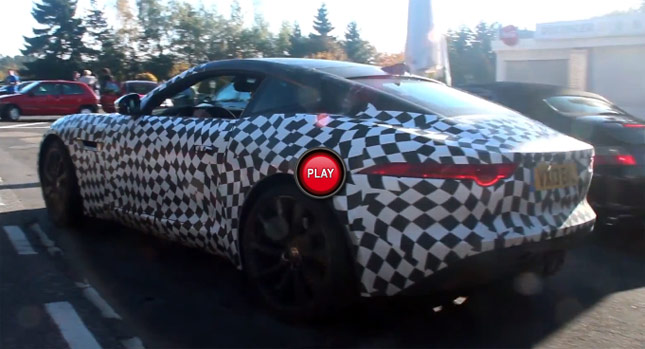  Care to Hear a Jaguar F-Type Coupe and See an F-Type Roadster do a Quick Burnout?