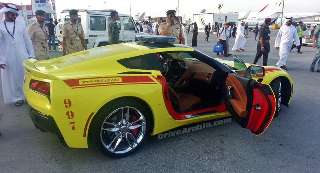  Dubai's 2014 Corvette Stingray Fire Brigade More Likely to Light a Fire Than to Extinguish One…