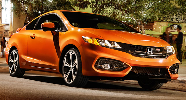  Redesigned 2014 Honda Civic Coupe with Slightly More Powerful Si Breaks Cover