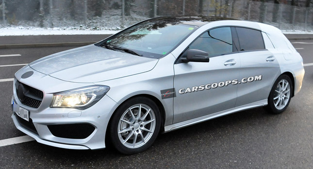  New Mercedes-Benz CLA Shooting Brake Spied on the Road