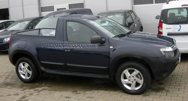 Dacia Duster Pickup Prototype Spotted in Romania