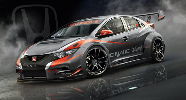  Honda Teases Sweet Looking 2014 Civic WTCC Racer