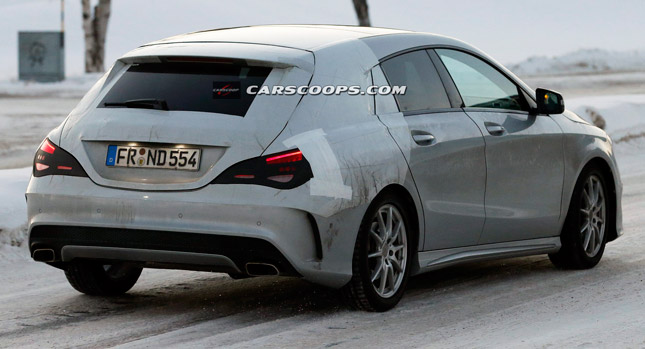  Spied: Mercedes Takes CLA Shooting Brake Testing to Sweden