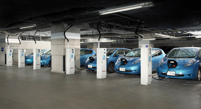  Nissan Leaf Batteries Used to Power Office Buildings in Japan