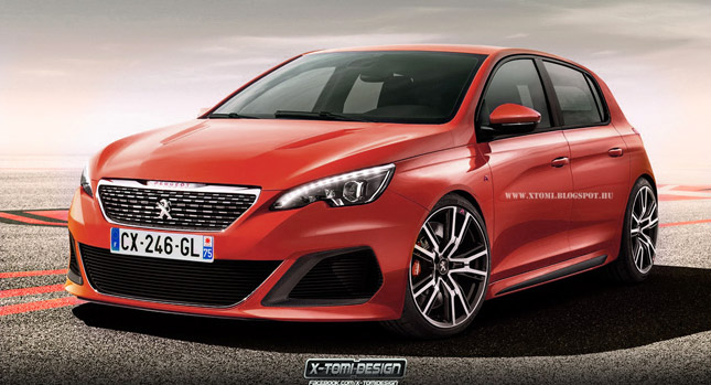  266HP Peugeot 308 R Rendered in Production Trim