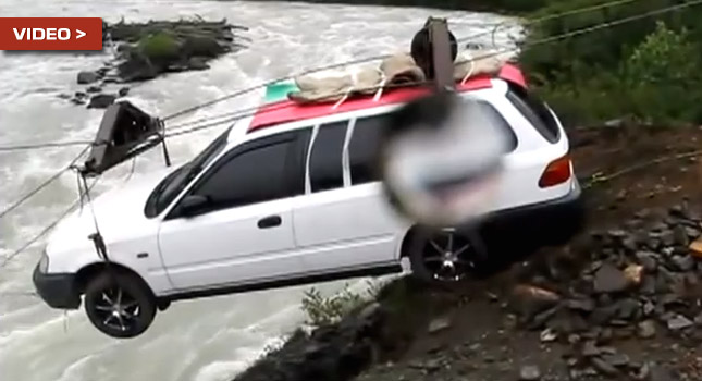  Who Needs a Bridge When You Can Transport Your Car Across the River Like This?