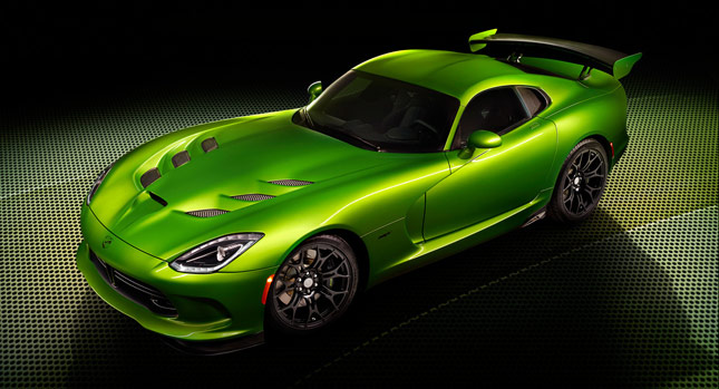  SRT Viper Slithers to Detroit with New Stryker Green Color, GT Package and Prototype Aero Kit