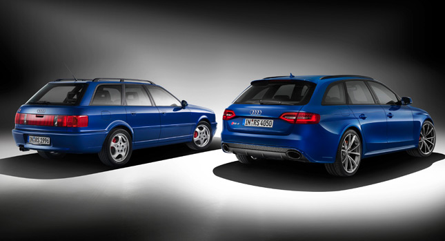  Audi Pays Tribute to Avant RS2 with Blue Painted RS4 Avant Nogaro Selection