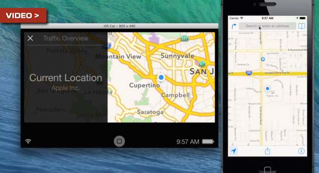  Leaked Video Shows Apple’s Car-Friendly Versions of iOS Running on Infotainment Screen
