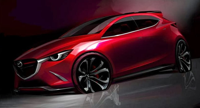  Sweet Looking Hazumi Concept that Previews 2015 Mazda2 Peeks Out