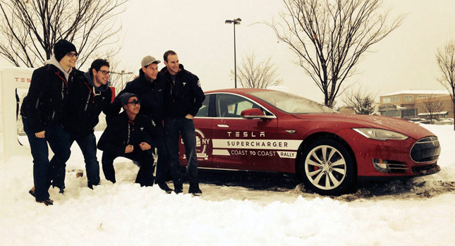  Tesla Model S Sets Record for Electric Coast-to-Coast Trip in 76.5 Hours [w/Video]