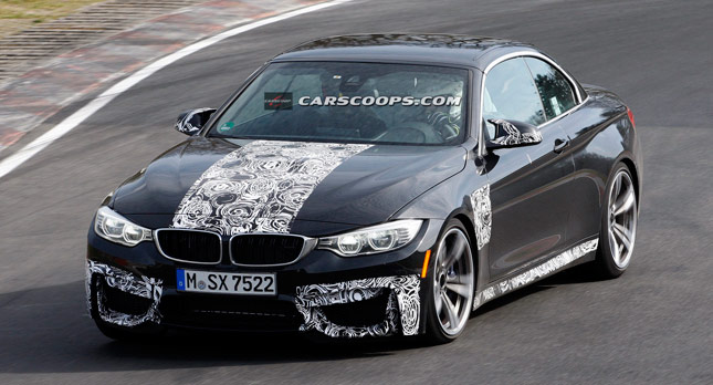  Spied: New BMW M4 Convertible Goes 'Ring Testing