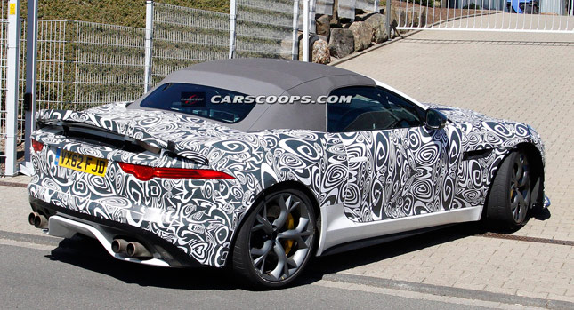  Jaguar Spied Working Out Hotter F-Type RS Roadster