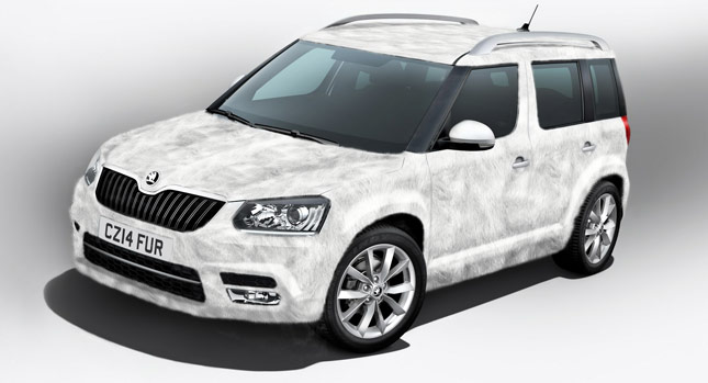  Skoda Gets Fuzzy-Wuzzy with Faux Fur-Covered Yeti Ice Special Edition