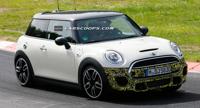  New Mini Hatch JCW Scooped Sporting a Camo'd Goatee