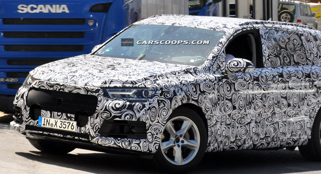  New 2016 Audi Q7 Tester Spied Wearing More Production Ready Parts