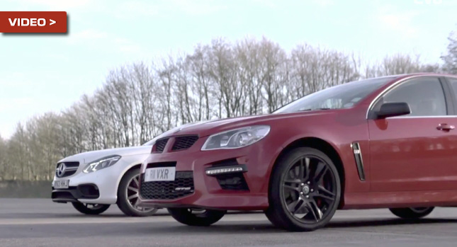  Drag Race Duel: Mercedes E63 AMG versus Vauxhall VXR8 GTS