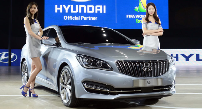  Hyundai Previews New AG Luxury Sedan and Facelifted Grandeur / Azera