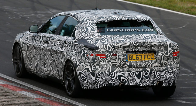  Spied: New Jaguar XE with Supercharged V6 Attacks the 'Ring