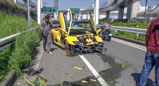 Japanese Lamborghini Driver Overcooks Diablo on a Straight [w/Video] |  Carscoops
