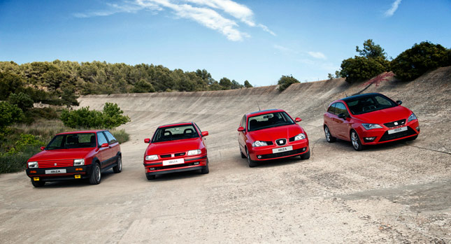 Seat Puts All Four Ibiza Generations Side by Side on Abandoned Race Track [w/Video] | Carscoops