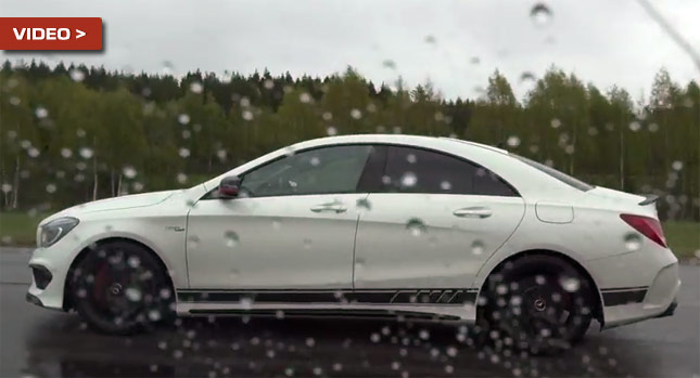  Mercedes' CLA 45 AMG Holds its Head Up High in Race with Audi R8