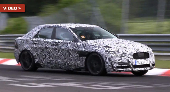  Supercharged V6-Powered Jaguar XE Filmed Testing on the Ring