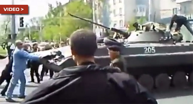  Trying to Stop a Tank with Your Hands is a Brave but Unwise Move…