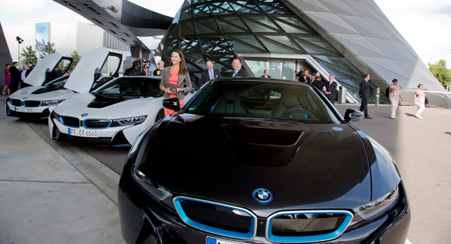  BMW Delivers First i8 Plug-In Hybrids to German Customers, Beats Audi in Laser Light Race