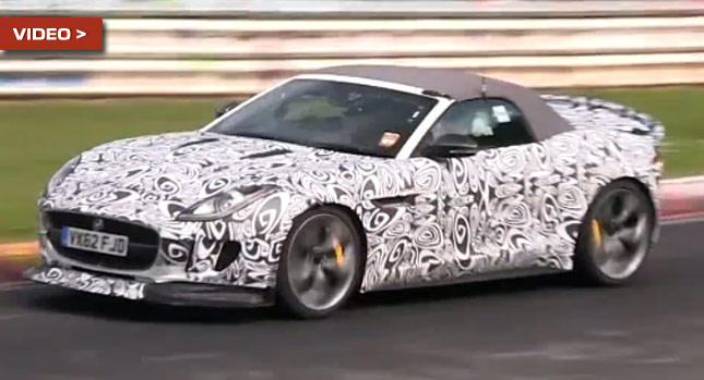  Jaguar F-Type RS Spotted at the Ring with Huge Snowplough Splitter