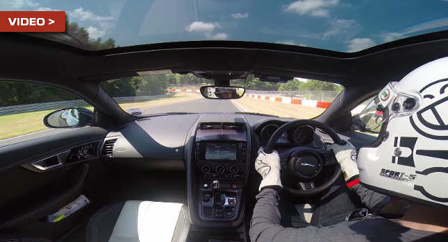  Jaguar F-Type R Coupe Dancing on the Nurburgring is a Thing of Beauty